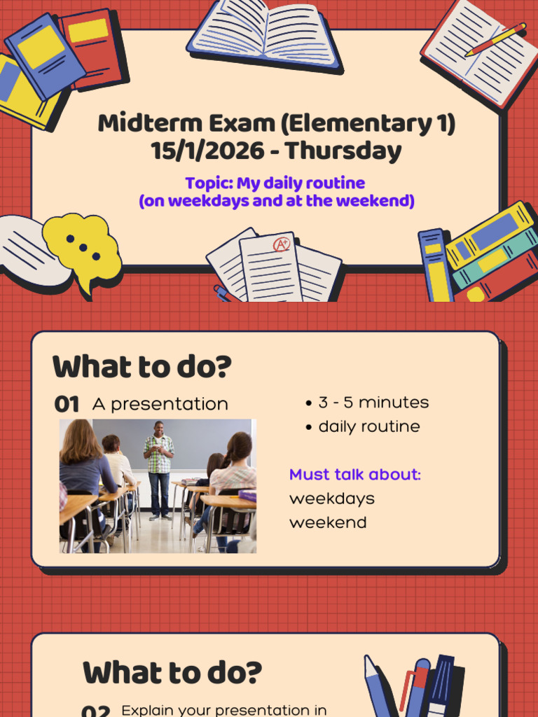 My Daily Routine Presentation Guide | PDF
