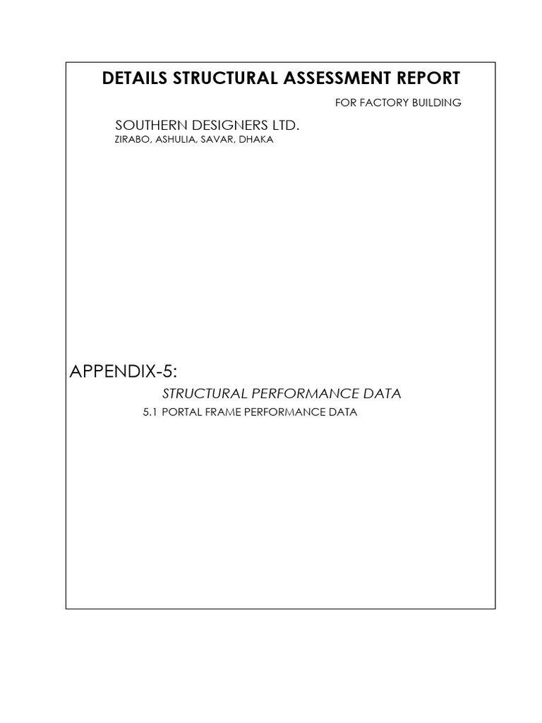 Factory Building Structural Report | PDF | Chess Theory | Chess Openings