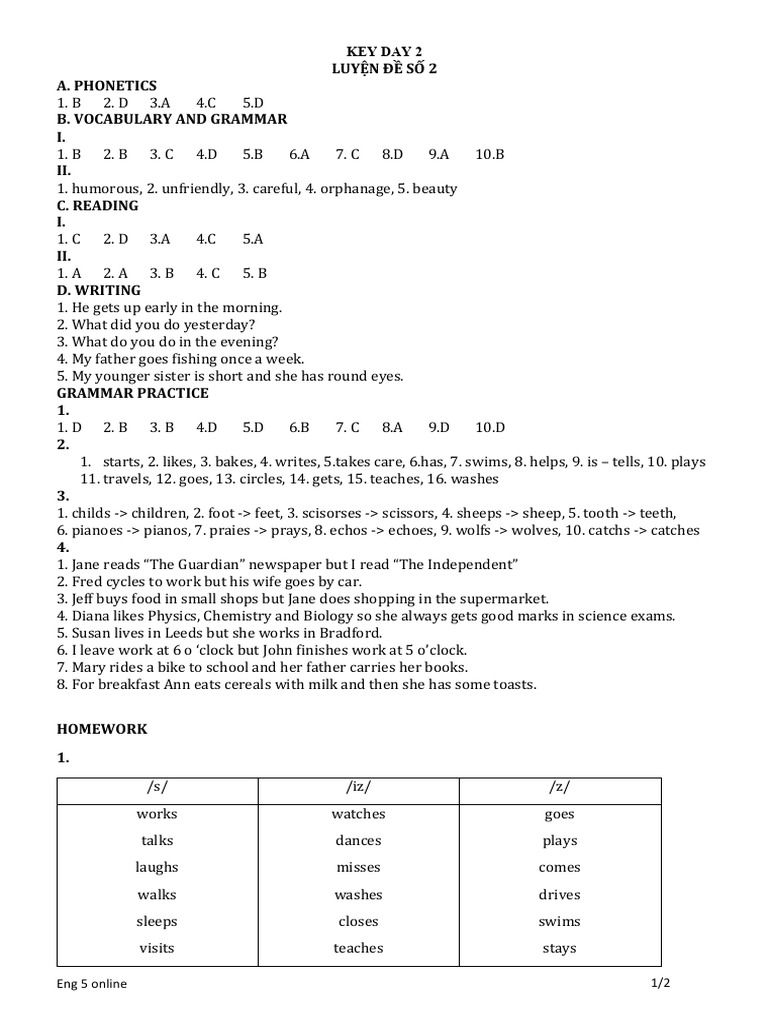 Day 2 key | PDF