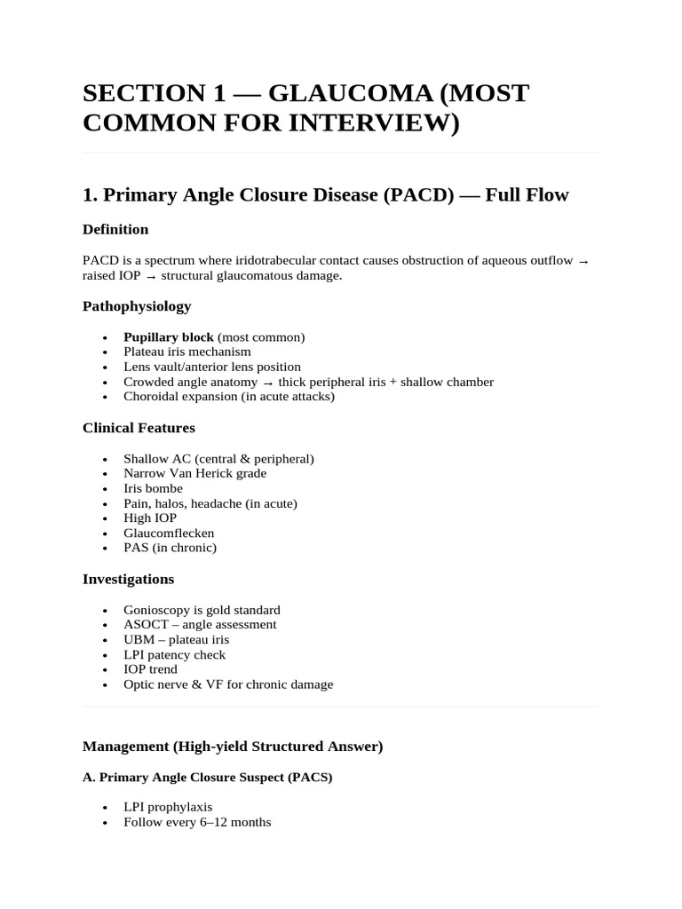 Comprehensive Guide to Glaucoma Management | PDF | Glaucoma | Ophthalmology