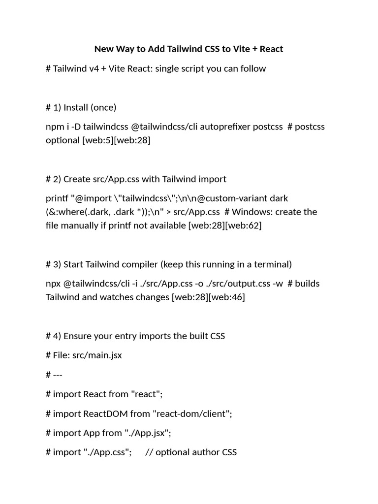 TAILWING CONFI | PDF | Command Line Interface | Software Development