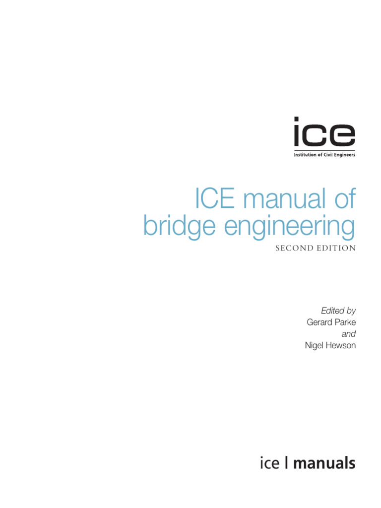 ICE Bridge Engineering Manual 2008 | PDF | Composite Material | Bridge