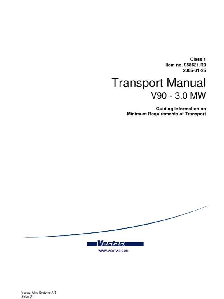 V90 Transport Guidelines Manual | PDF | Ships | Cargo