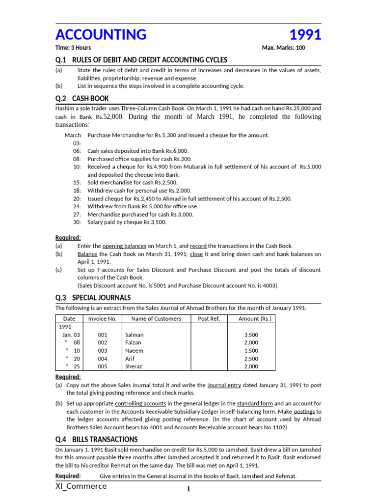 Accounting Principles and Transactions Guide | PDF | Debits And Credits ...