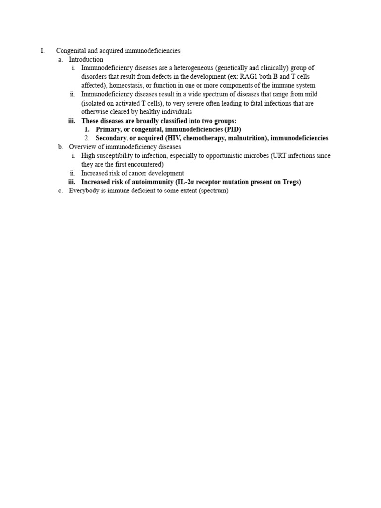 Understanding Immunodeficiency Diseases | PDF | Hiv | Immunodeficiency