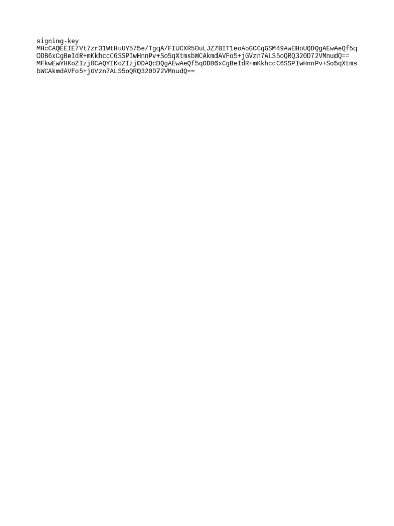 Security Keys | PDF