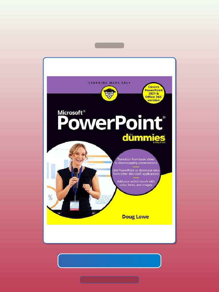 Test Bank for PowerPoint for Dummies Office 2021 Edition Doug Lowe 1st ...