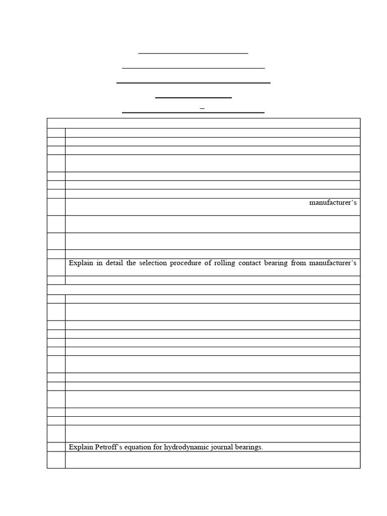 Mechanical Engineering Machine Design Q&A | PDF | Gear | Piston