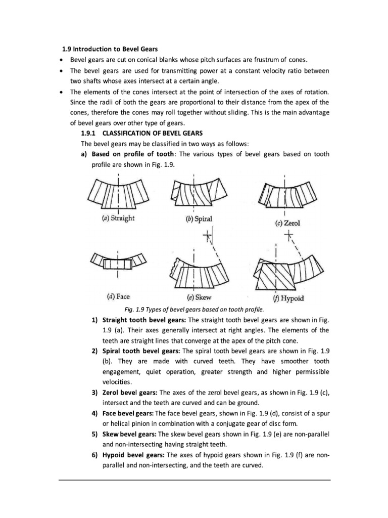 Bevel Gear Theory | PDF