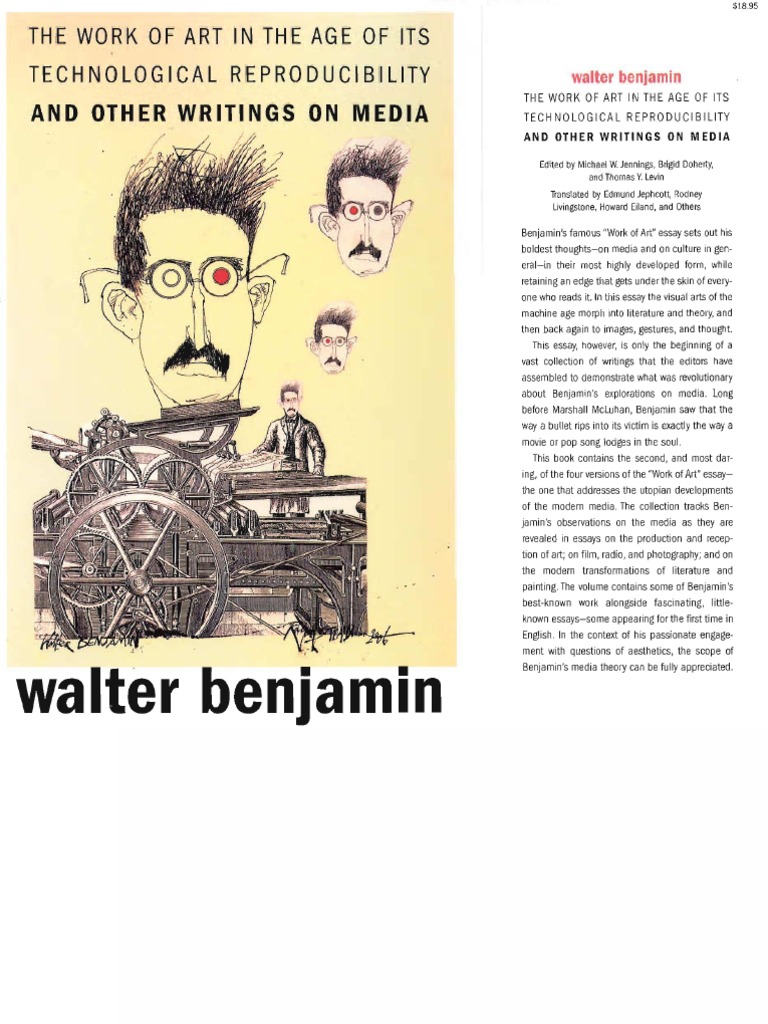 Walter Benjamin - The Work of Art in The Age of Its Technological  Reproducibility & Other Writings On Media | PDF | Perception | Theodor W.  Adorno