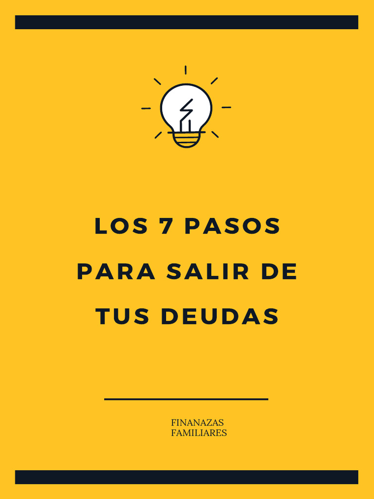 7 Pasos para salir de tus deudas | PDF | Deuda | Interés