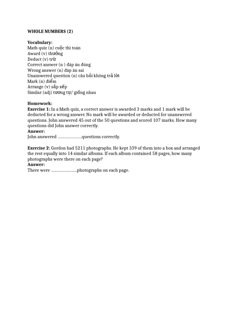 L8 Whole Numbers 2 7 | PDF