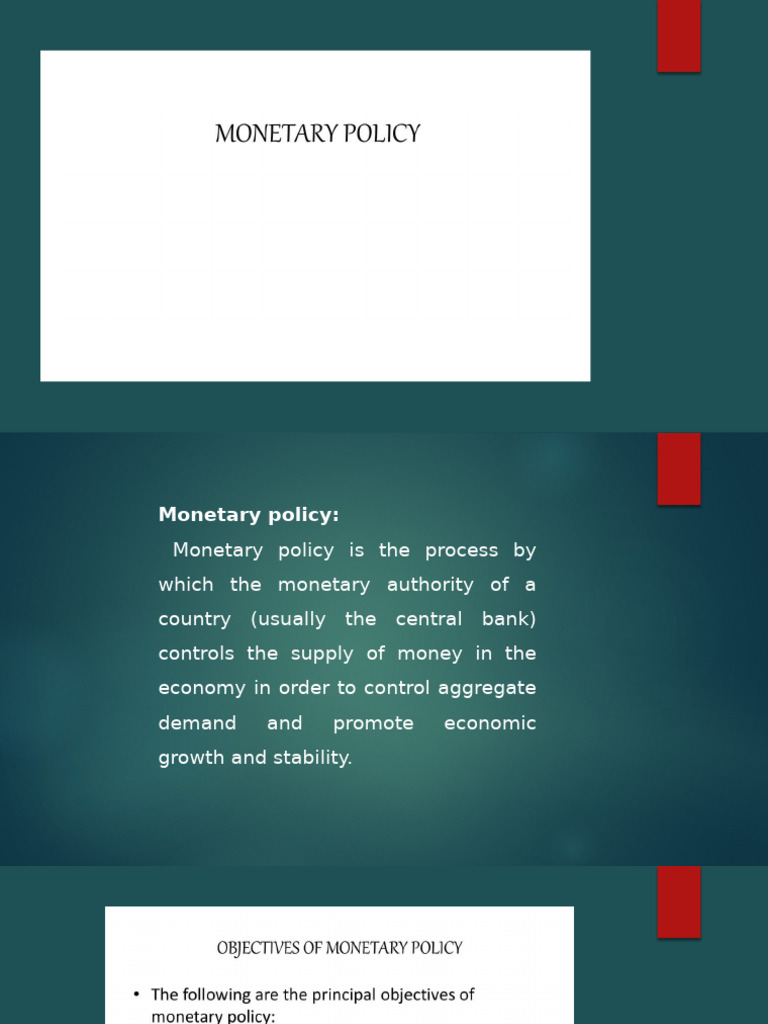 Monetary policy and its instruments | PDF | Monetary Policy | Central Banks