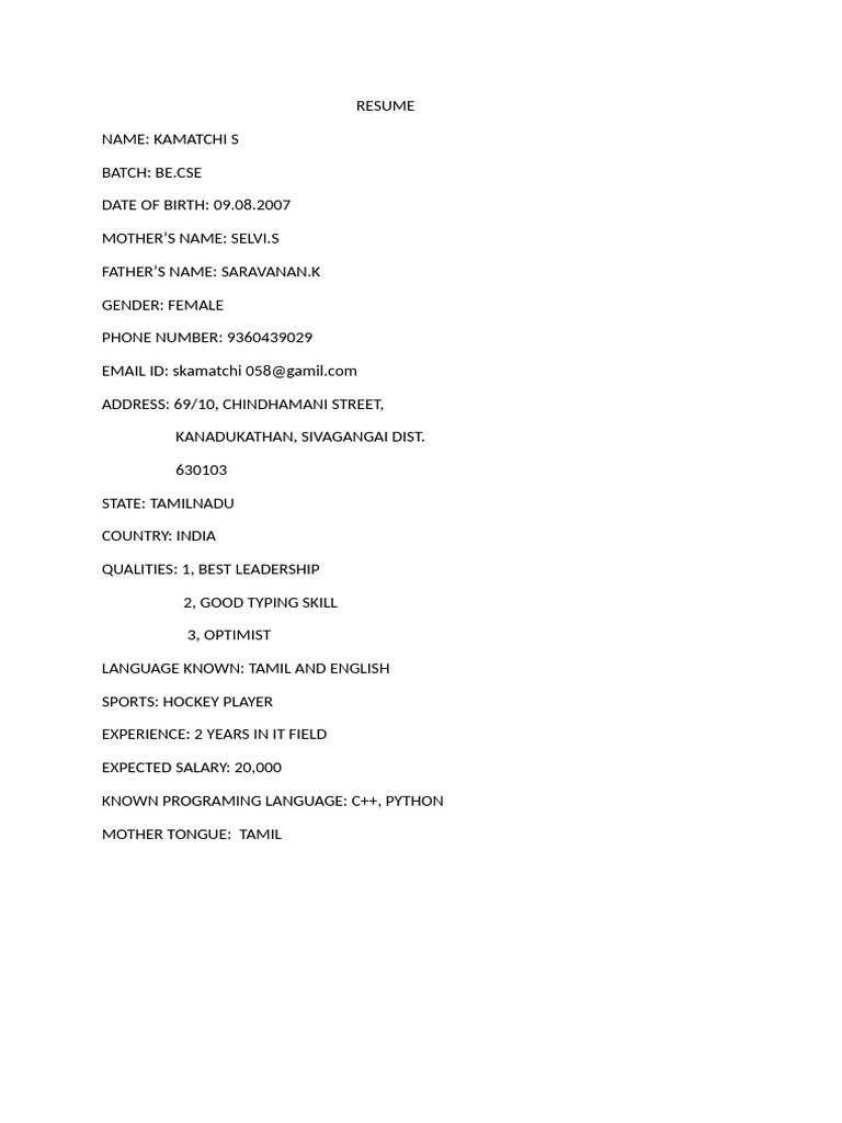 Resume | PDF
