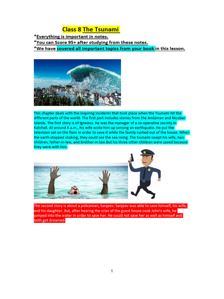 Tsunami Survival Stories and Insights | PDF | Tsunami | Natural Hazards