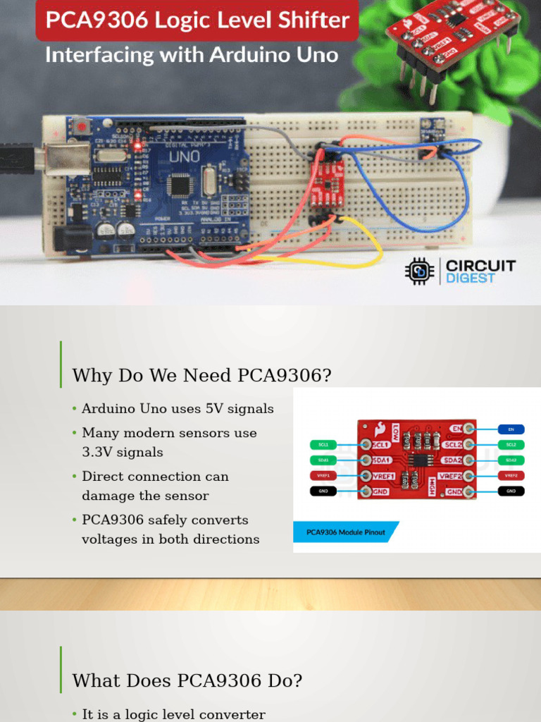 PCA9306: 5V to 3.3V Logic Converter | PDF