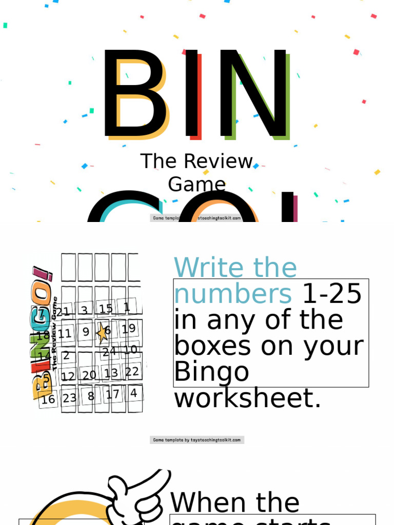 Bingo Review Game Emptech | PDF | Infographics | World Wide Web