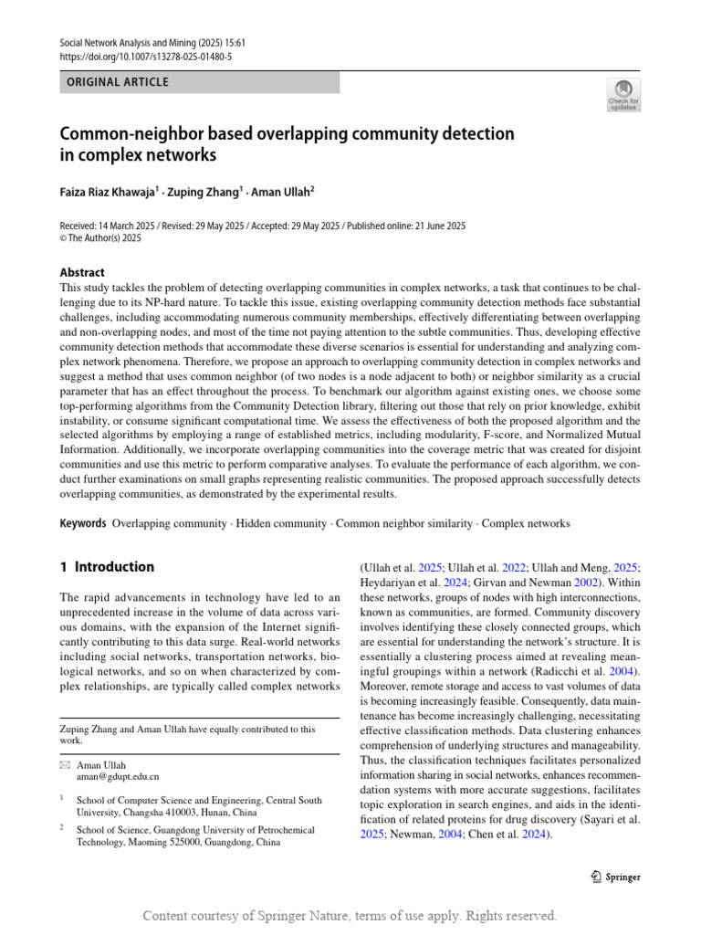 Overlapping Community Detection Method | PDF | Cluster Analysis ...