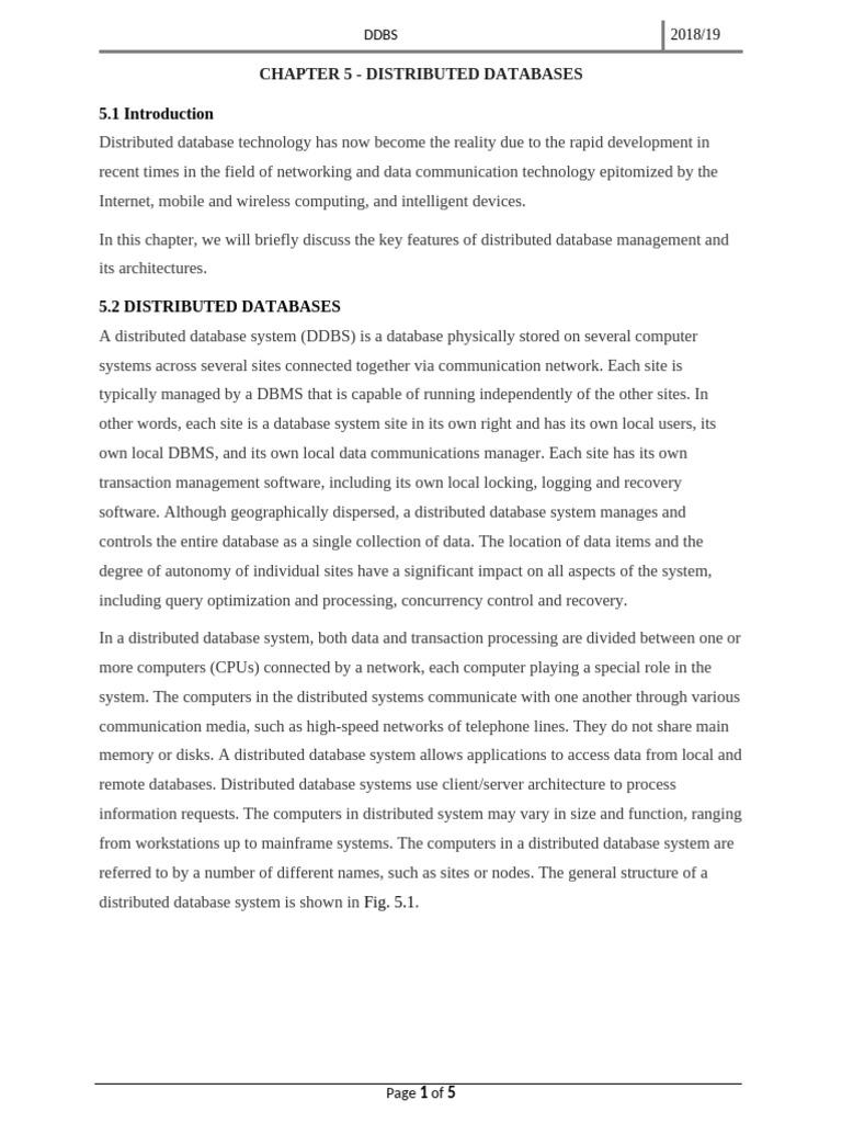 Overview of Distributed Databases | PDF | Databases | Computer Network