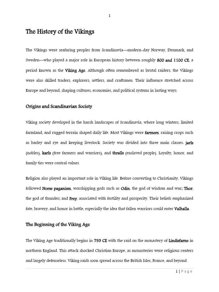 Viking Age: History and Legacy | PDF | Vikings | Viking Age