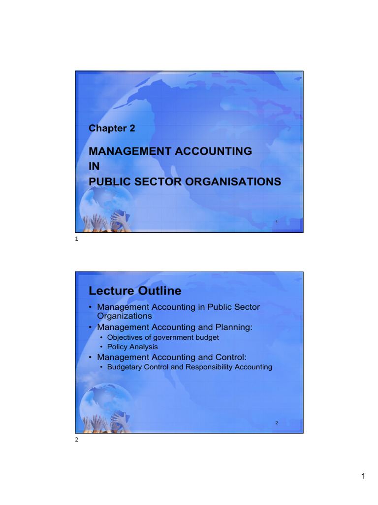 Management Accounting in Public Sector | PDF | Strategic Planning ...