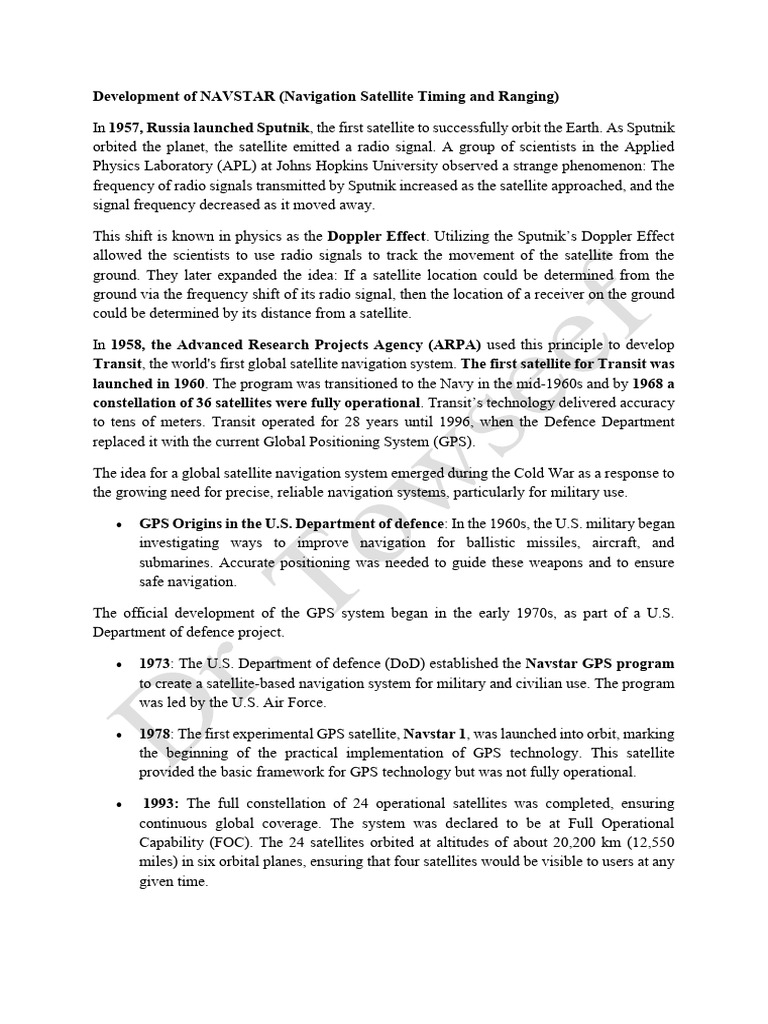 Navstar and Glonass | PDF | Global Positioning System | Satellite