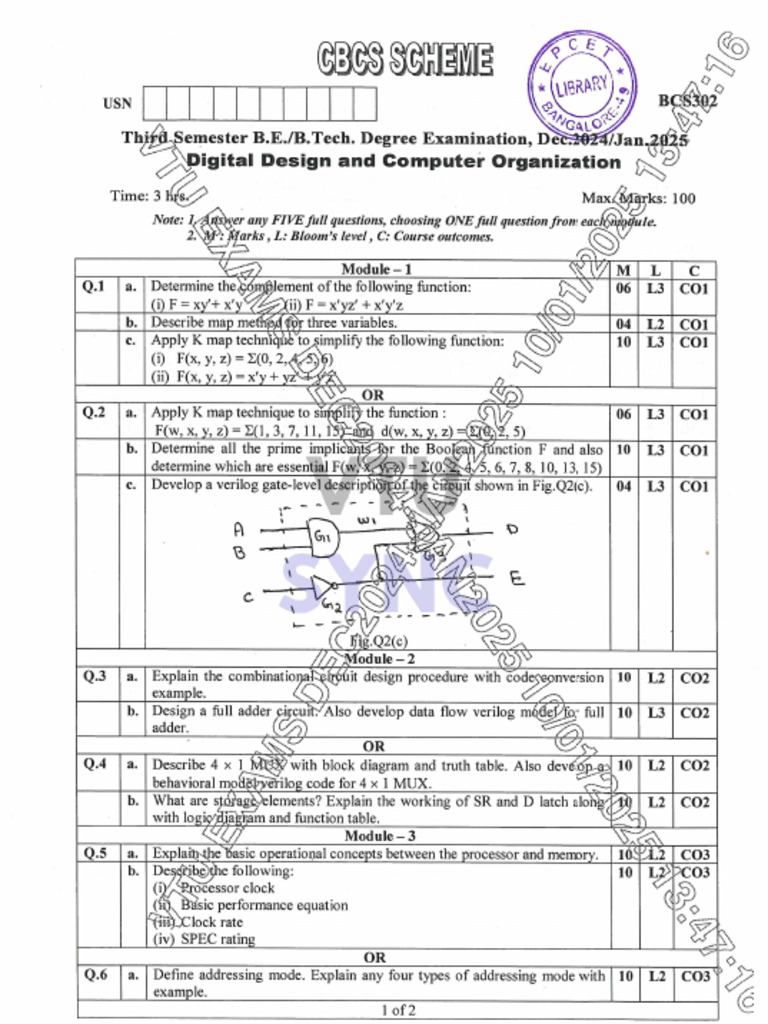BCS302 Jan 2025 | PDF