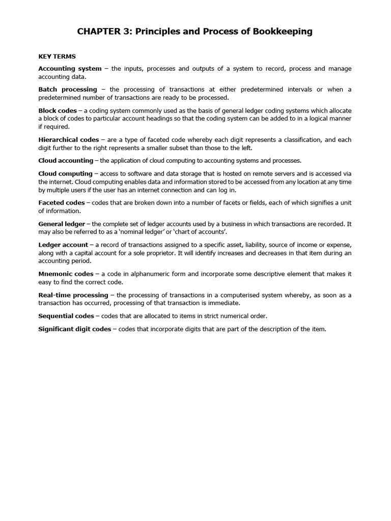 FA1 Chapter 3 | PDF | Bookkeeping | Debits And Credits