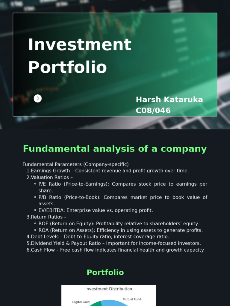 Investment Portfolio Analysis and Insights | PDF