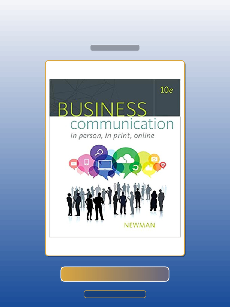 Test Bank for Business Communication in Person in Print Online 10th ...