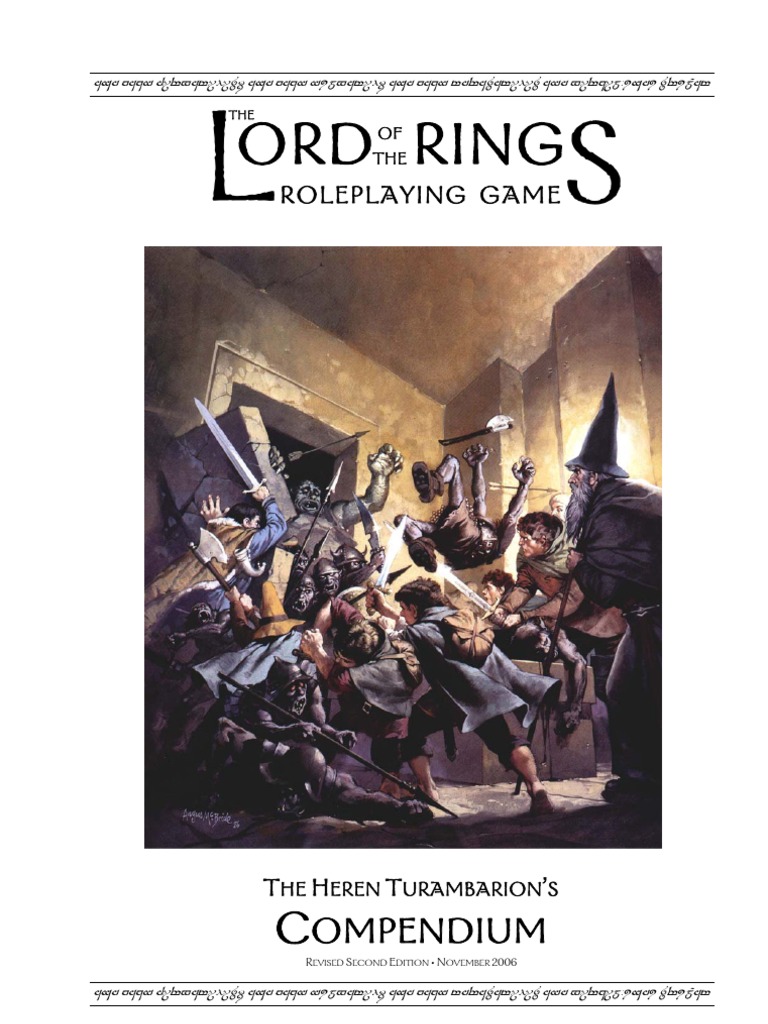 LotR Compendium II Revised | PDF | Dwarf (Middle Earth) | Middle Earth