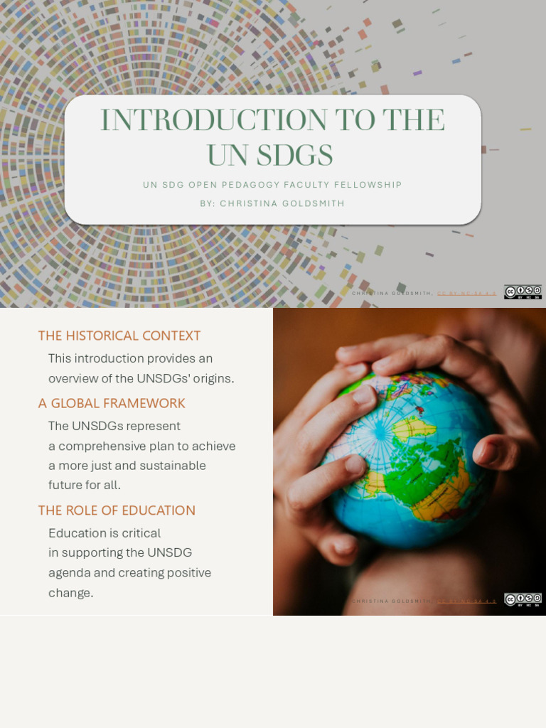 Introduction to SDGs-Presentation | PDF | Sustainability | Sustainable ...