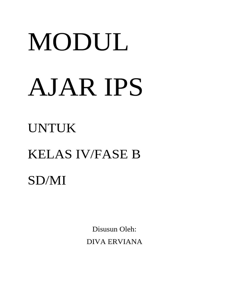 Modul IPS Kelas IV: Kekayaan Alam Daerah | PDF