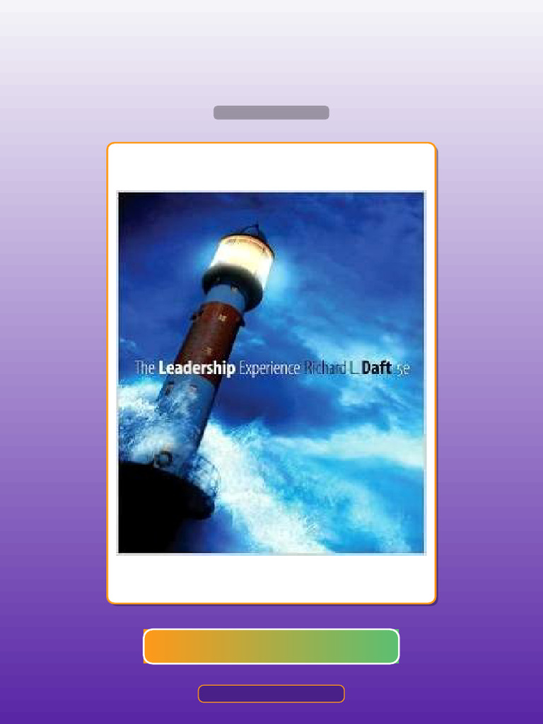 Test Bank for the Leadership Experience 5th Edition Richard Daft | PDF ...