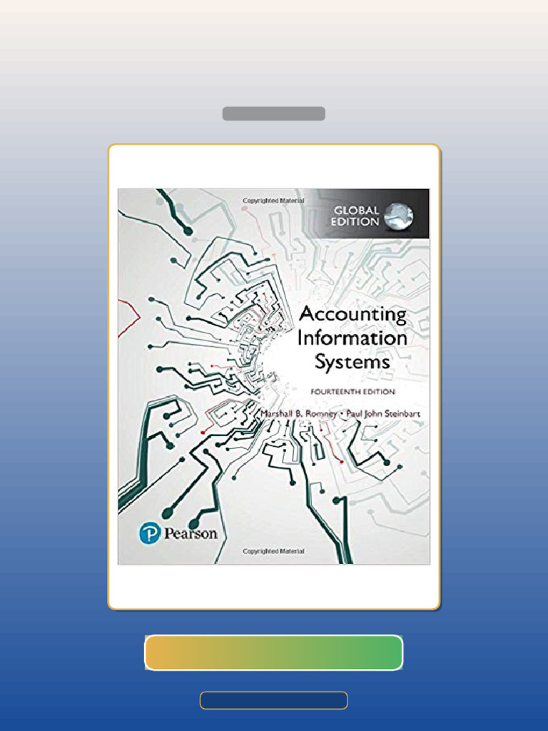 Accounting Information Systems 14th GLOBAL Edition by Marshall B Romney ...