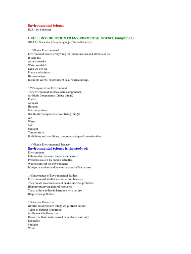 Environmental_Science_Compact_Colorful | PDF | Ecosystem | Biodiversity