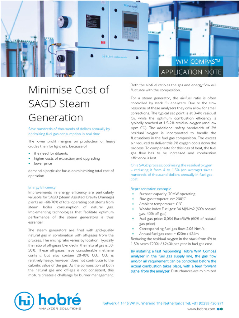Optimize SAGD Steam Generation Costs | PDF | Combustion | Boiler