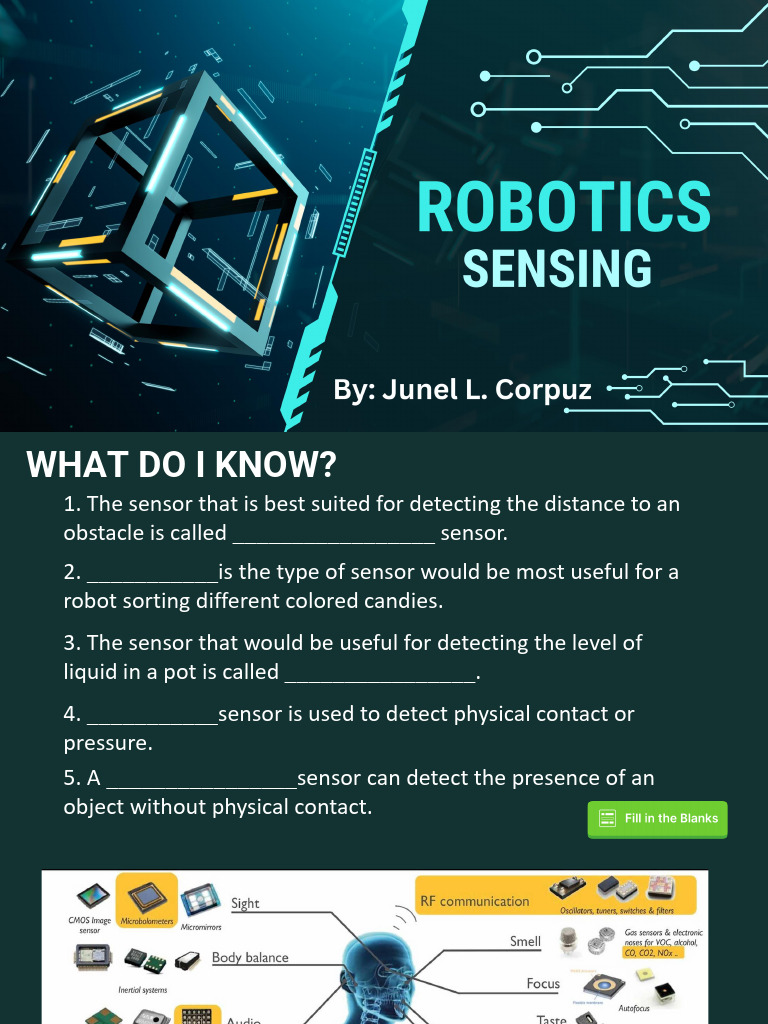 Choosing the Right Robotics Sensors | PDF | Sensor | Touchscreen