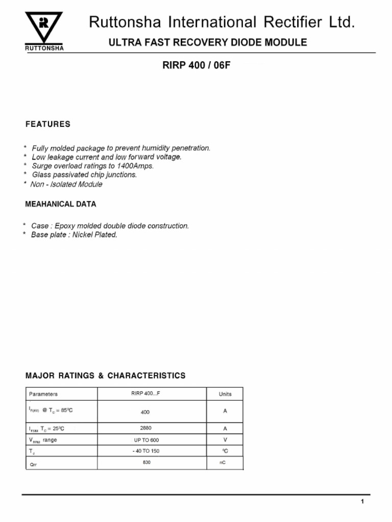 RIRP400F | PDF