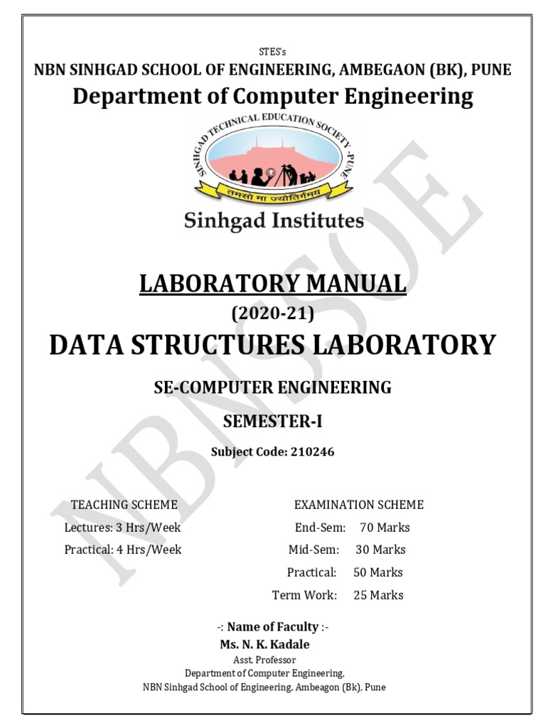 FDS Lab Manual | PDF | Data Type | Algorithms And Data Structures