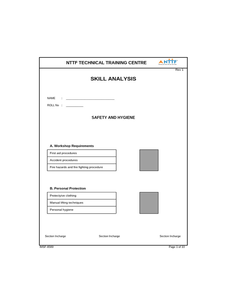 Technical Training Skills Overview | PDF | Grinding (Abrasive Cutting ...