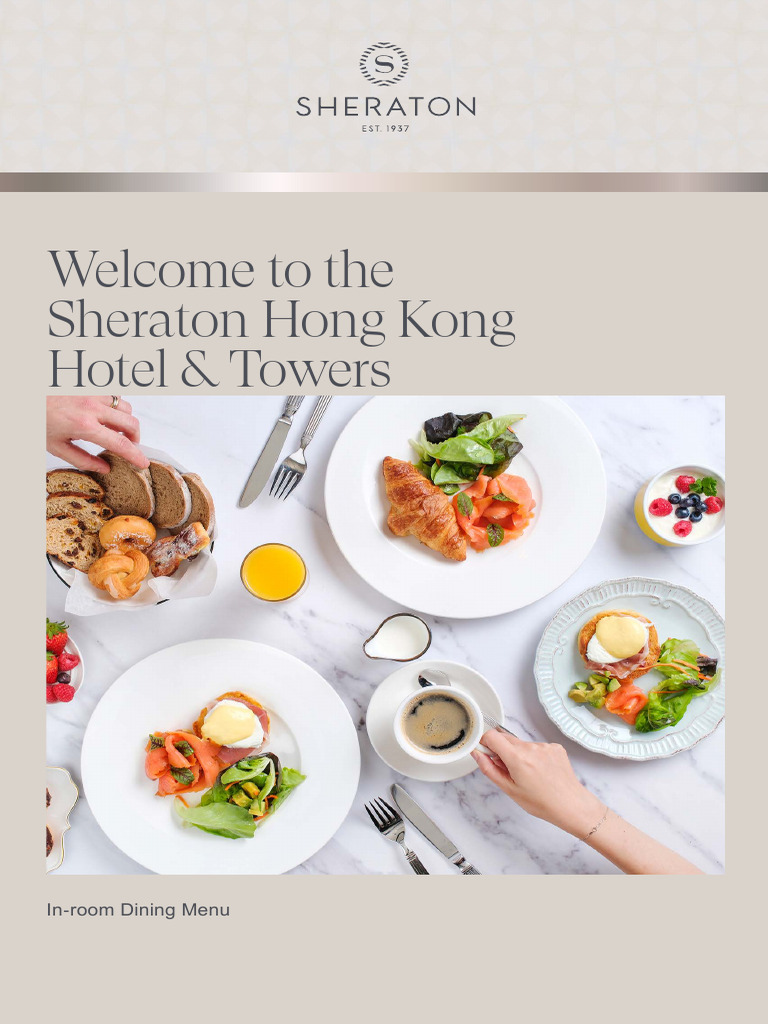 Sheraton Hong Kong In-room Dining Menu | PDF | Hamburgers | Chinese Cuisine