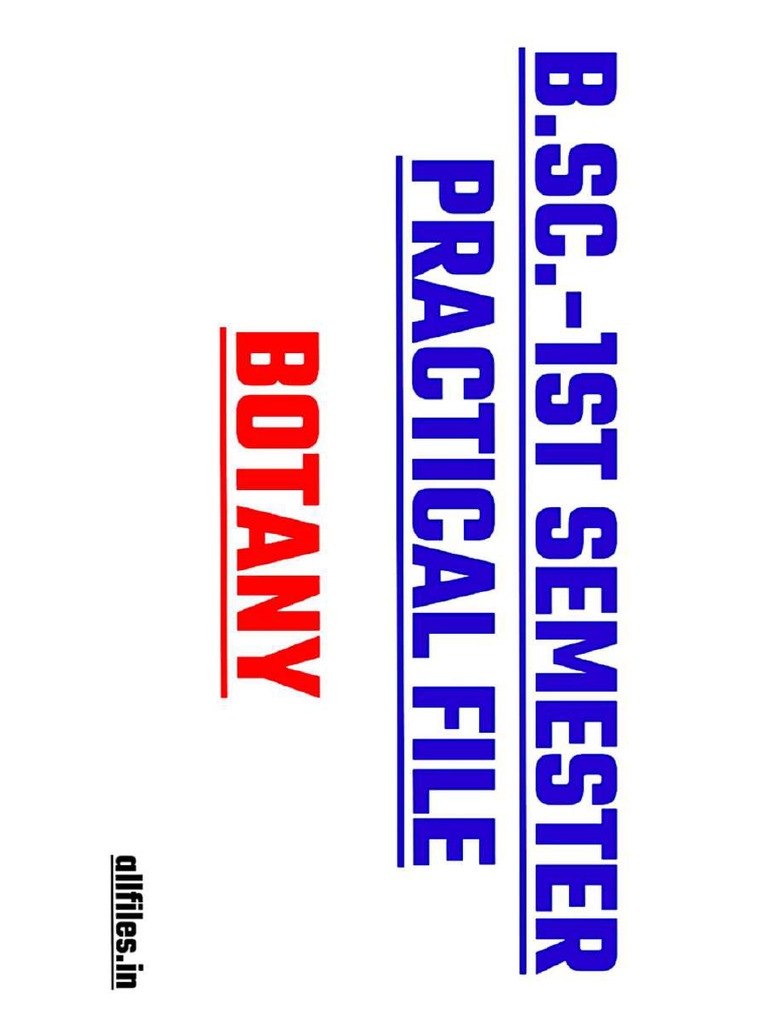Botany Practical File | PDF