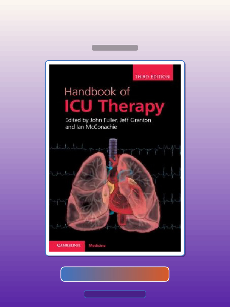 Handbook of ICU Therapy 3rd Edition E-book Testbank Solutions | PDF ...