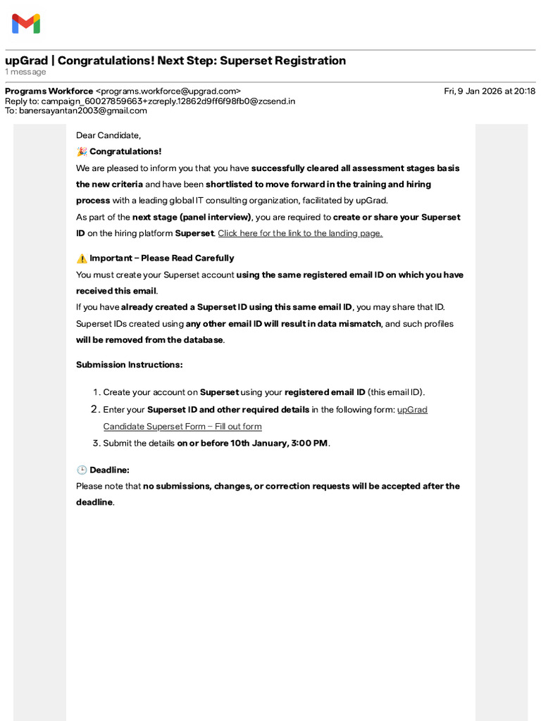 upGrad Superset Registration Instructions | PDF | Computing | Data ...