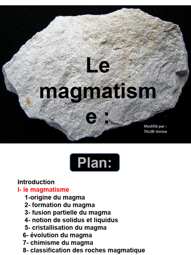 Comprendre le magmatisme et ses roches | PDF | Roche magmatique | Magma