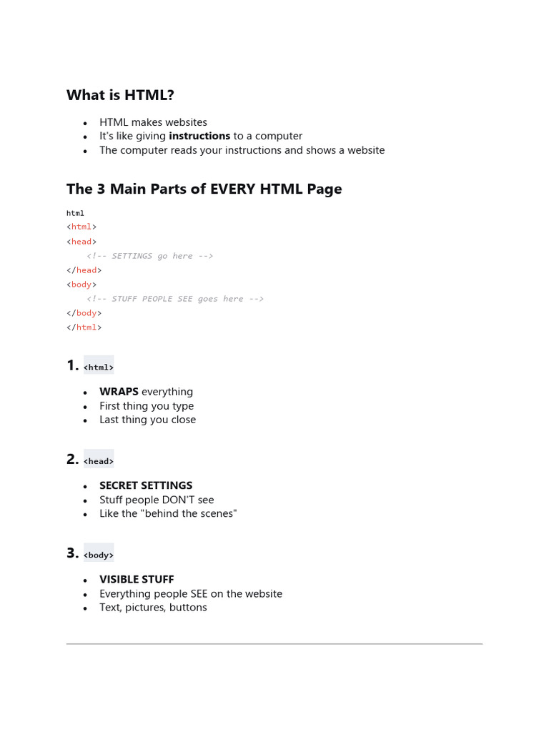 Understanding HTML Basics for Beginners | PDF | Html | Computer Keyboard