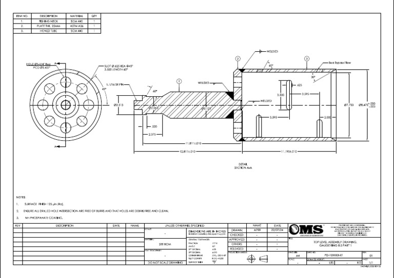 Gauge Ring Assy Rev 01 | PDF