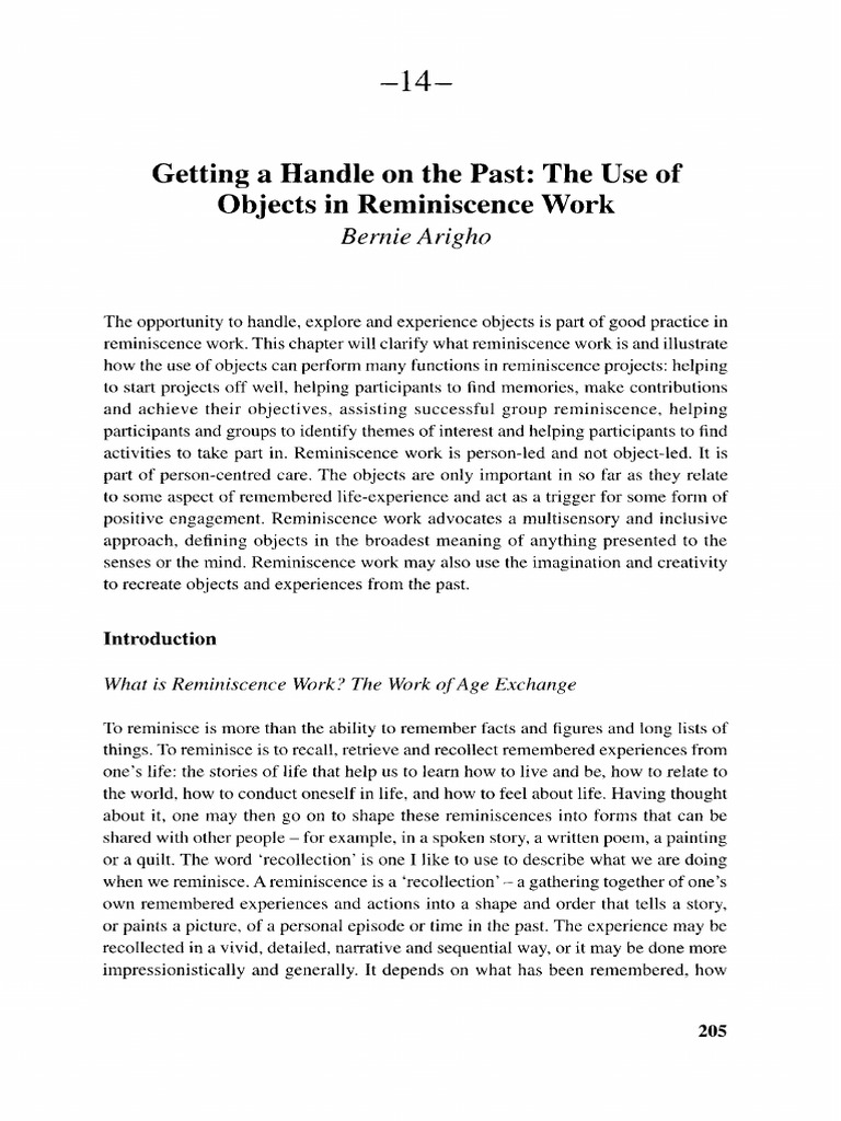 Arigho - Getting a Handle on the Past in Touch in Museums (2008) | PDF ...