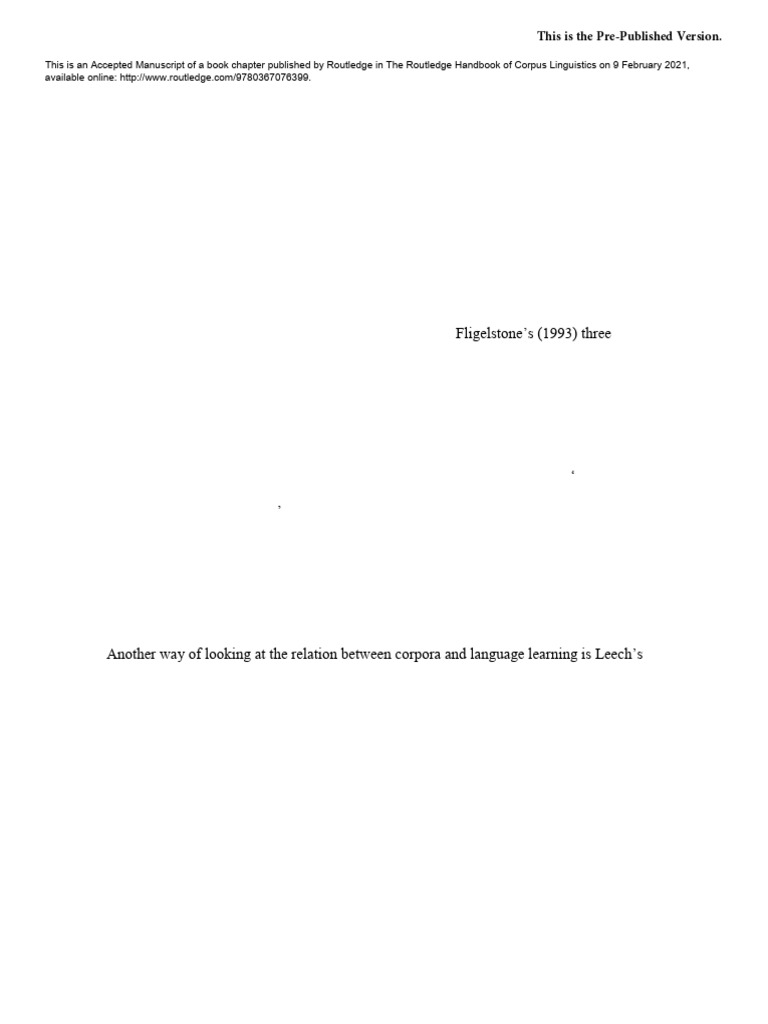 Using Corpora in Language Teaching | PDF | Language Education | Pedagogy
